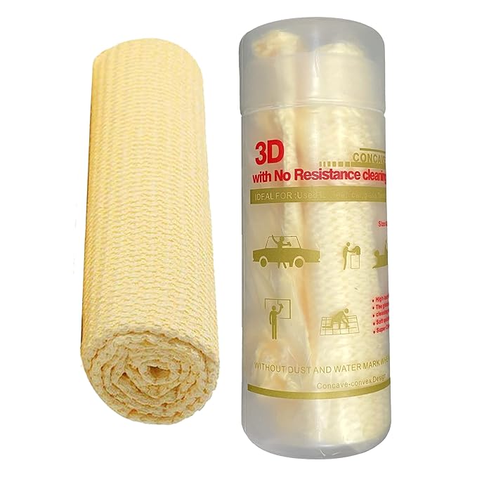 3D Car Cleaning Leatherette Chamois - Describings