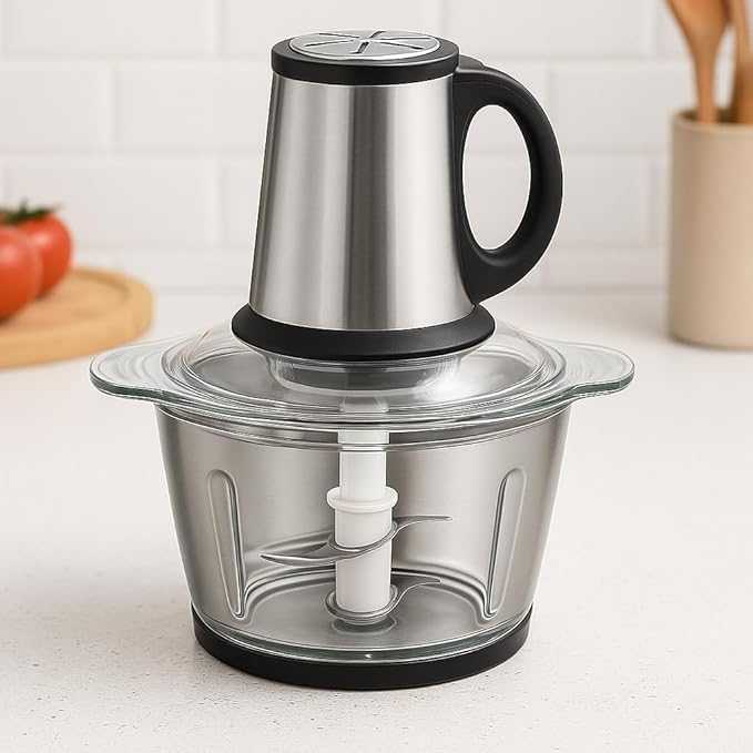 Food Processor for Grinding Meat, Sausages, Vegetables, and More - Describings