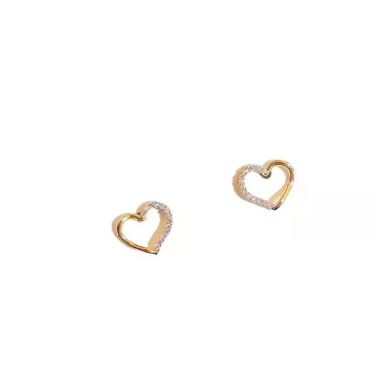 Heart Shape Zircon Earrings - Describings
