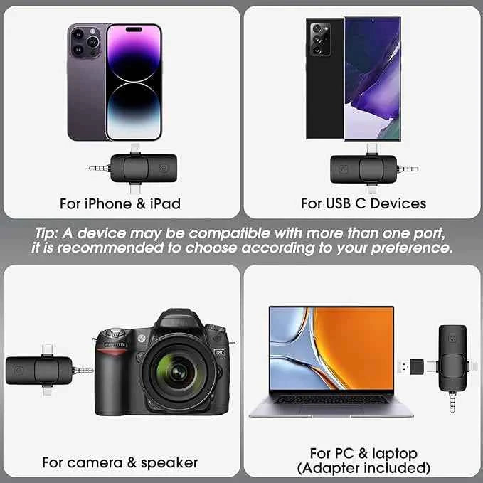 Mini Wireless Streaming Microphone - Describings