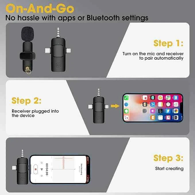 Mini Wireless Streaming Microphone - Describings