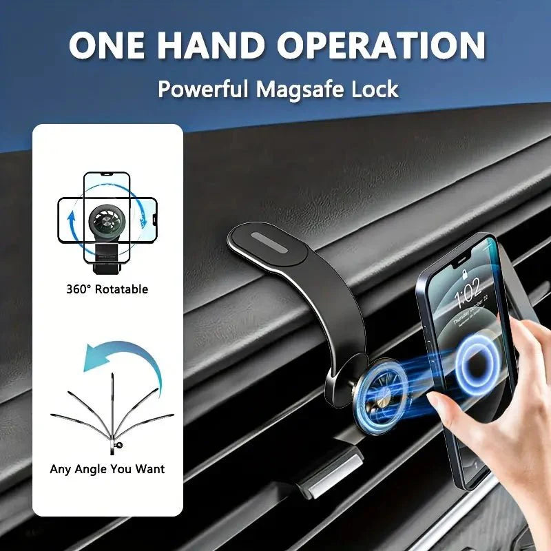 Magnetic Phone Holder for Dashboard - Describings