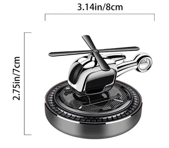 Solar Helicopter Car Air Freshener - Describings