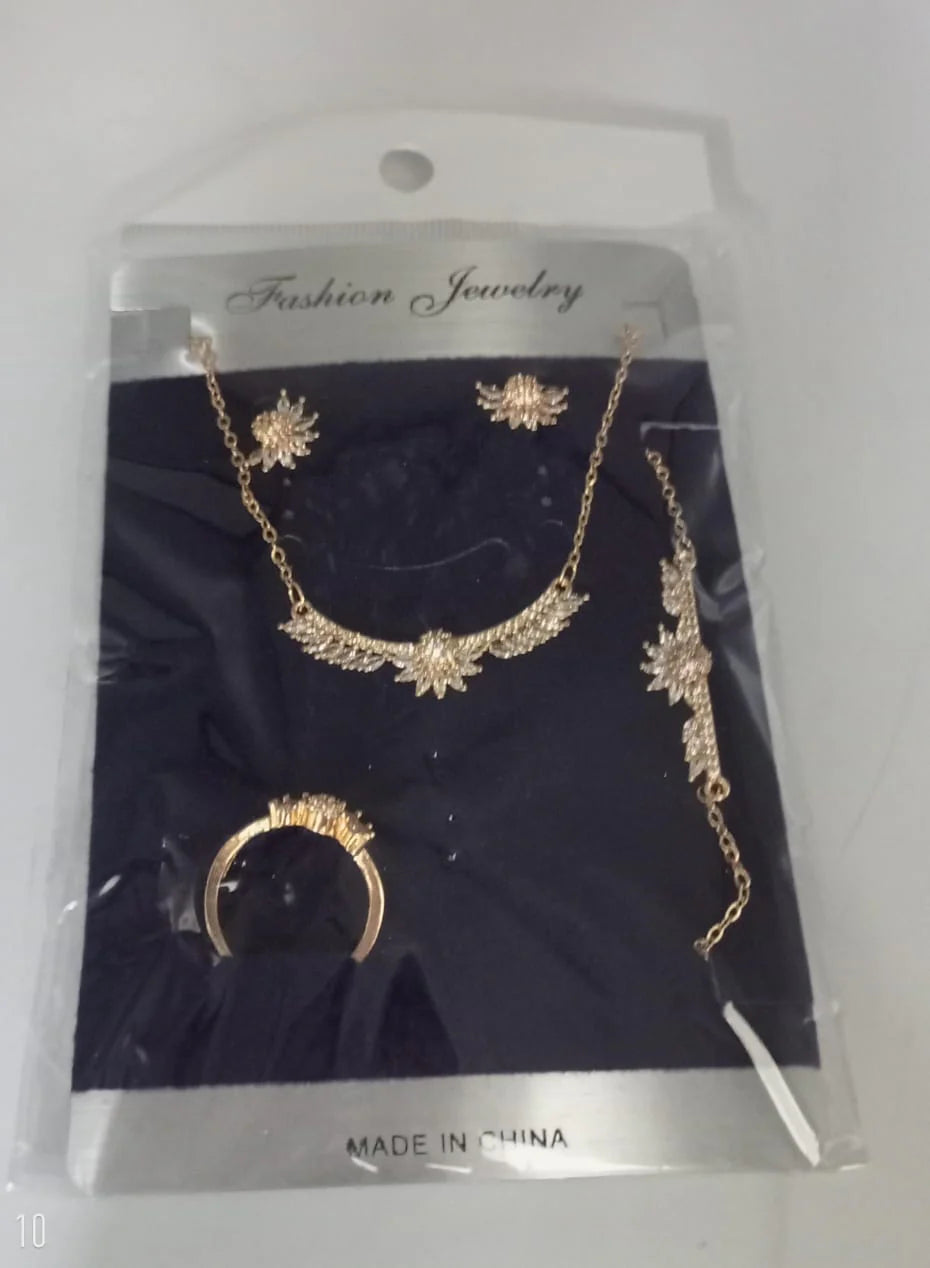 Solitaire Diamond Necklace Set - Describings