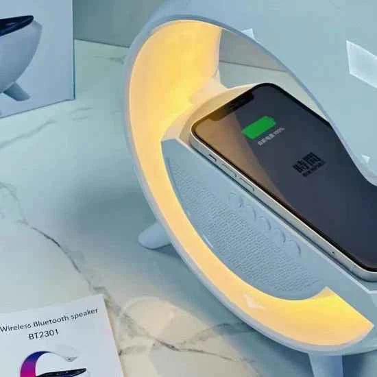 Led Wireless Charger Speaker - Describings