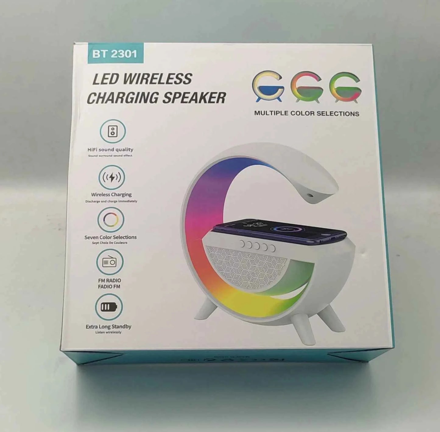 Led Wireless Charger Speaker - Describings