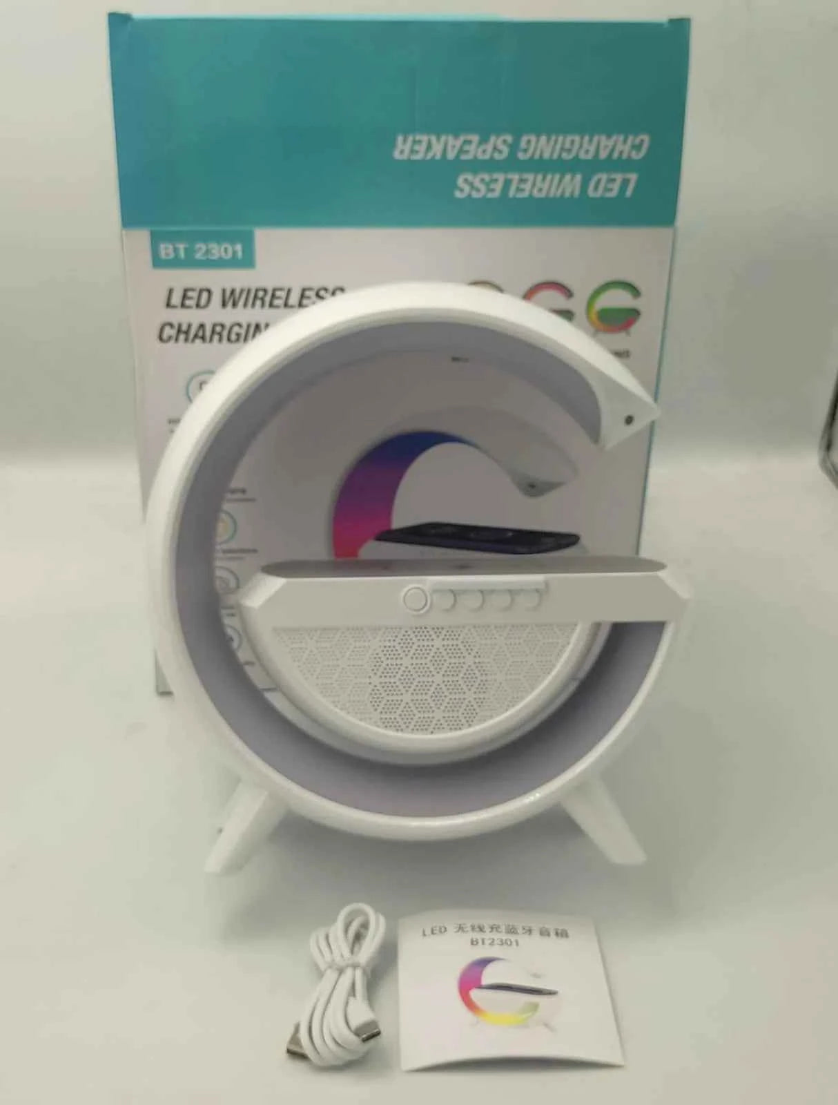 Led Wireless Charger Speaker - Describings
