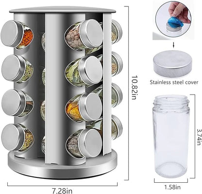 16-Jar Spice Storage - Describings