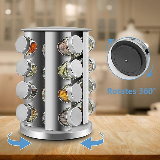 16-Jar Spice Storage - Describings