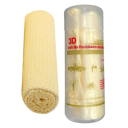 3D Car Cleaning Leatherette Chamois - Describings