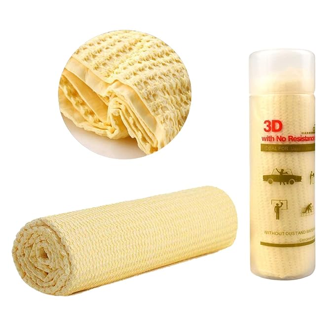 3D Car Cleaning Leatherette Chamois - Describings