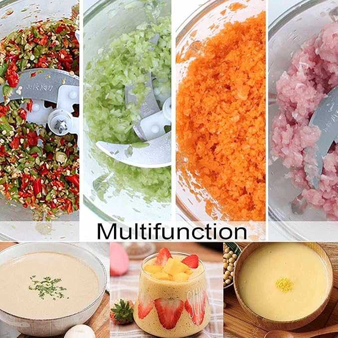 Food Processor for Grinding Meat, Sausages, Vegetables, and More - Describings