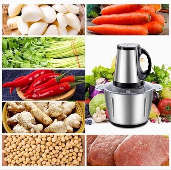 Food Processor for Grinding Meat, Sausages, Vegetables, and More - Describings