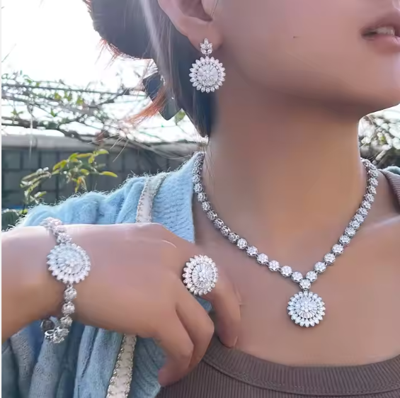 Zircon Jewelry Set - Describings