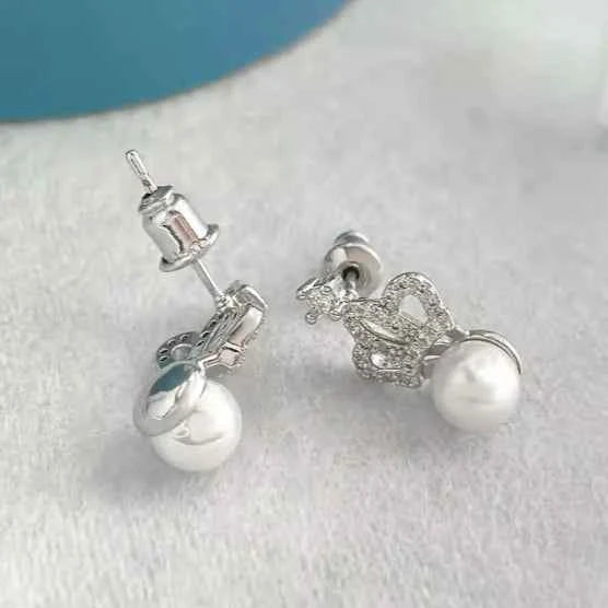 Crown Pearl Necklace Set - Describings
