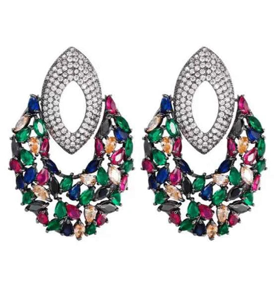 Zirconia Claw Necklace Set - Describings