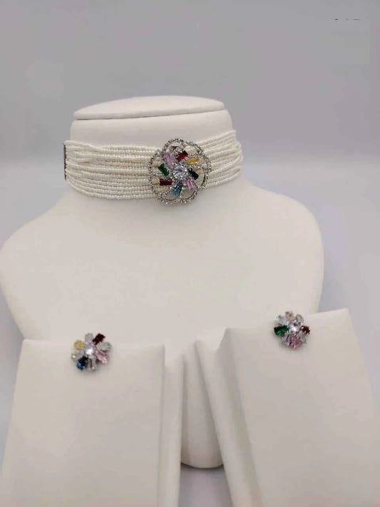 Pearl Choker Necklace Sets 1 - Describings