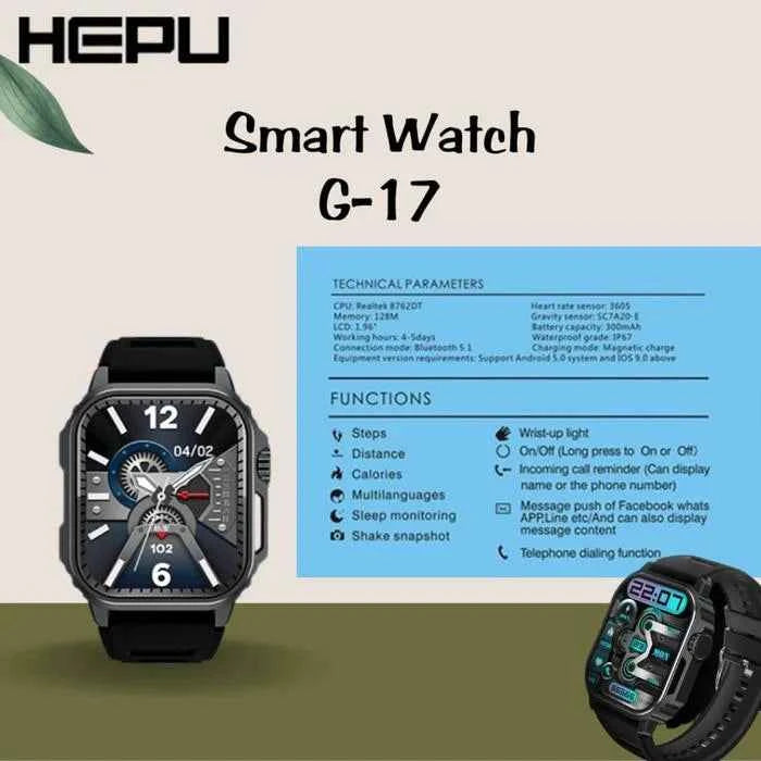 Hepu - Multifunctional Smart Watch - Describings