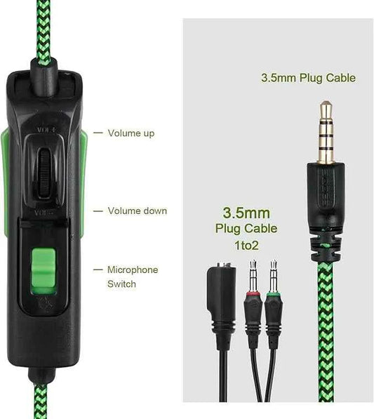 Bass Over-Ear Headphones with Mic - Describings