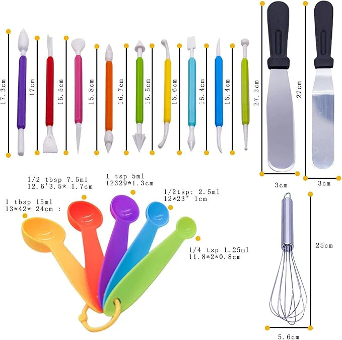 Cake Decorating Accessories (85pc) - Describings