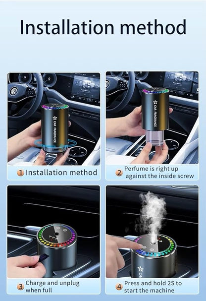 Car Fragrance With Light - Describings