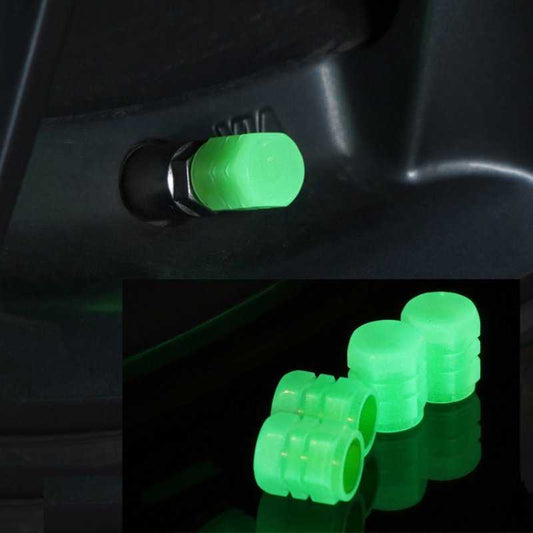 Car Luminous Tire Valve cap(4 pcs set) - Describings