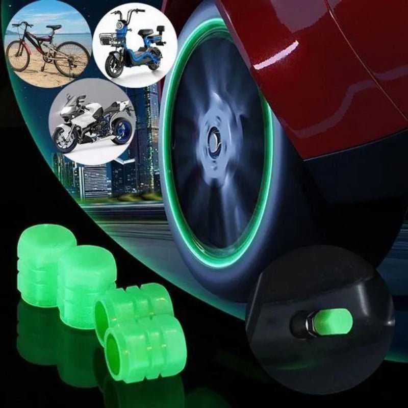 Car Luminous Tire Valve cap(4 pcs set) - Describings