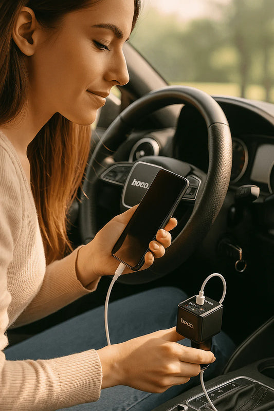 Hoco - 4-in-1 Car Charger - Describings