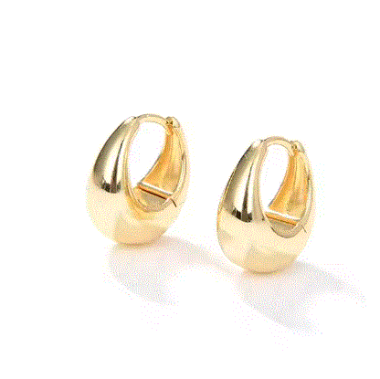 Women's Chunky Dome Earrings - Describings