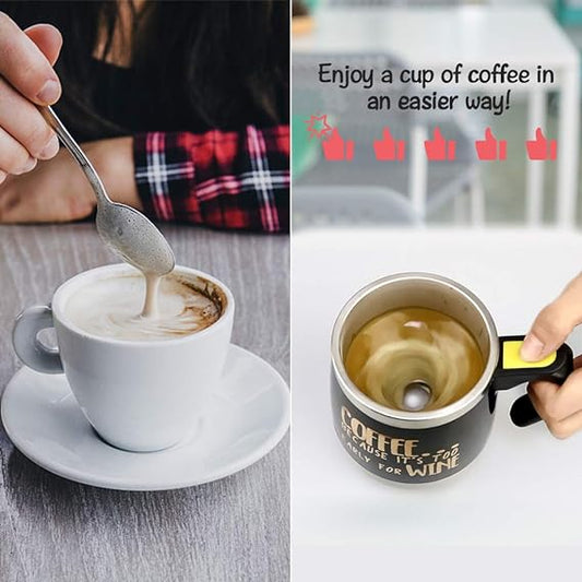Self Stirring Mug - Describings