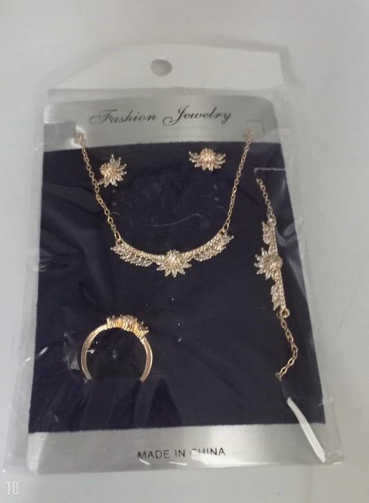 Solitaire Diamond Necklace Set - Describings