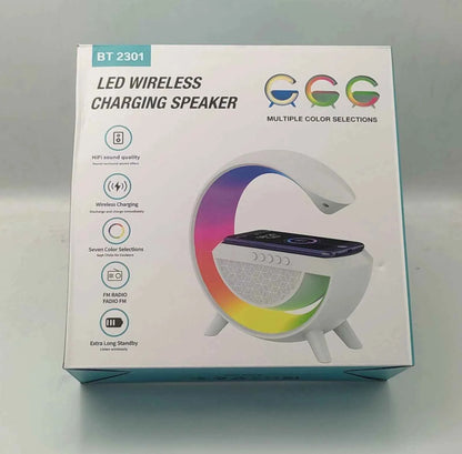 Led Wireless Charger Speaker - Describings