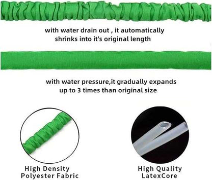 Expandable Garden Hose with Spray Nozzle - Describings